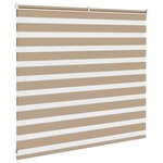 vidaXL Store zèbre marron sable largeur du tissu 150 9 cm polyester