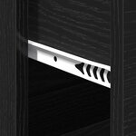 vidaXL Buffet avec tiroir Chêne noir 60 x 39 x 80 cm Bois d'ingénierie