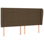 vidaXL Sommier à lattes de lit avec matelas Marron foncé 160x200 cm