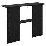 vidaXL Table console Chêne noir 100 x 30 x 75 cm Bois d'ingénierie