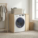 vidaXL Armoire pour machine à laver avec porte Sonoma 87 x 60 x 89 cm