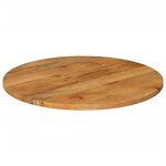 vidaXL Dessus de table Ø 70x3 8 cm rond bois de manguier massif