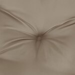 vidaXL Coussins de chaise à dossier haut lot de 6 taupe tissu oxford