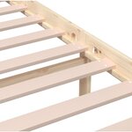 vidaXL Cadre de lit sans matelas bois massif