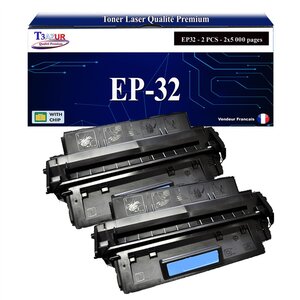 T3AZUR -2x Toners compatibles avec Canon EP32 (1561A003) pour Canon LBP1000 LBP1310 LBP32X LBP470 LBP-1000 LBP-1310 LBP-32X LBP-470