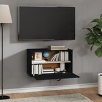 vidaXL Armoire murale Noir 60x30x35 cm Bois de pin massif