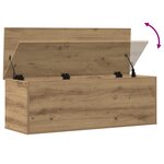 Boîte de rangement vidaXL en chêne fait main 102x35x35 cm en bois aggloméré