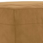 vidaXL Ensemble de canapés 3 Pièces avec coussins Marron Velours