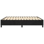 vidaXL Cadre de lit sans matelas noir 160x200 cm velours