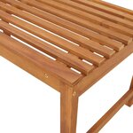 vidaXL Banc de jardin Marron 100 x 50 x 91cm Bois d'acacia massif