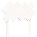 vidaXL Cadre de lit sans matelas blanc bois de pin massif