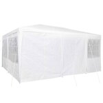 vidaXL Tente de fête Blanc 600 x 400 x 266 cm Polyester  Acier