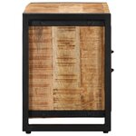 vidaXL Meuble TV 80x30x40 cm bois massif de manguier brut