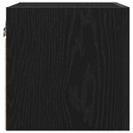 Armoires TV murales vidaXL 2 Pièces Chêne noir 30 5x30x30 cm