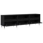 vidaXL Meuble TV Chêne noir 150 x 30 x 45 cm Bois d'ingénierie