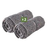 Pack and Move - Lot 2 Couvertures De Protection Pour Déménagement Et Stockage - 1 5 X 2 M - Épaisse Et Résistante - Protection TV Protection Meubles