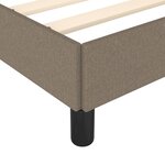 vidaXL Cadre de lit sans matelas taupe 140x190 cm tissu