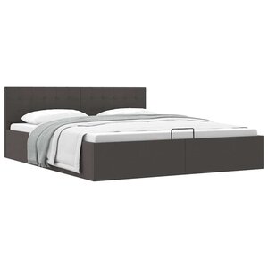vidaXL Cadre de lit à rangement hydraulique sans matelas 160x200 cm
