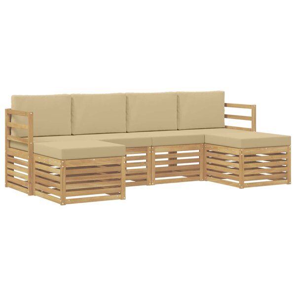 vidaXL Ensemble de canapés d'extérieur 6 pc