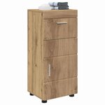 vidaXL Ensemble d'armoire de salle de bain TULUM Chêne artisanal