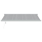 vidaXL Auvent rétractable anthracite et blanc 4 5x3 m tissu/aluminium