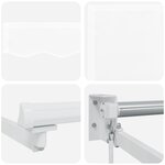 Store rétractable manuel VidaXL Blanc 500x300 cm