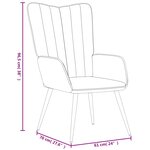 vidaXL Chaise de relaxation avec tabouret Jaune moutarde Velours