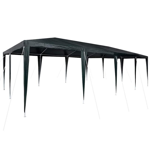 vidaXL Tente de fête Vert 800 x 400 x 266 cm Polyéthylène et acier