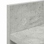 vidaXL Porte-manteau mural Montage mural Gris béton 60 x 10 5 x 18 cm