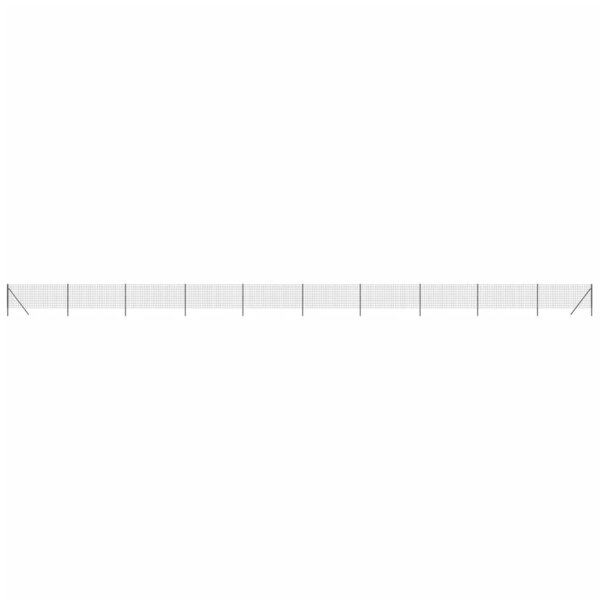 vidaXL Clôture en treillis métallique anthracite 0 8x25 m