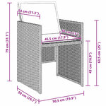 vidaXL Ensemble de salle à manger pour jardin 5 Pièces Gris clair