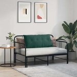 vidaXL Coussin de Dos Vert foncé 100 x 50 cm Tissu en velours côtelé