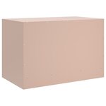 vidaXL Meuble TV rose 67x39x44 cm acier
