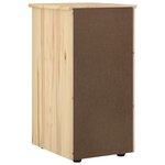 vidaXL Armoire 34 x 39 x 61 5 cm Bois de Pin Massif Marron