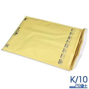 Lot de 10 enveloppes à bulles pro+ marron k/10 format 340x470 mm