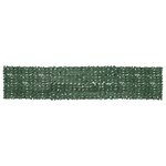 vidaXL Écran de balcon avec feuilles vert foncé 500x100 cm