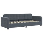 vidaXL Lit de jour avec matelas gris foncé 80x200 cm velours