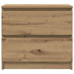 vidaXL Meuble TV chêne artisanal 60x35x54 cm bois d'ingénierie