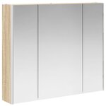 vidaXL Armoire Miroir de Salle de Bain Chêne Sonoma