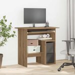 vidaXL Bureau chêne artisanal 80x45x74 cm bois d'ingénierie