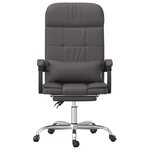 Fauteuil de massage inclinable de bureau informatique étude similicuir gris 02_0025404