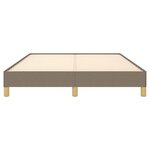 vidaXL Cadre de lit sans matelas taupe 140x200 cm tissu