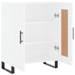 vidaXL Buffet blanc 69 5x34x90 cm bois d'ingénierie