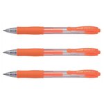 Stylo à encre gel G2 07 Néon  orange néon x 3 PILOT