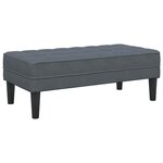 vidaXL Ensemble de Canapés 2 Pièces Gris foncé 173 x 131 x 67 cm Velours
