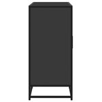 vidaXL Buffet noir 92x35x76 cm bois d’ingénierie