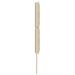 vidaXL Tête de lit LED avec bandes LED Crème 180 cm tissu
