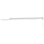 vidaXL Cadre de store rétractable électrique Blanc 4 5 × 3 m Acier