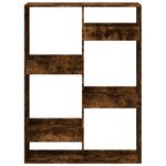 vidaXL Cloison de séparation chêne fumé100x33x135 cm bois d'ingénierie