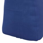 vidaXL Coussin de Dos Bleu police 80 x 24 x 50 cm Velours